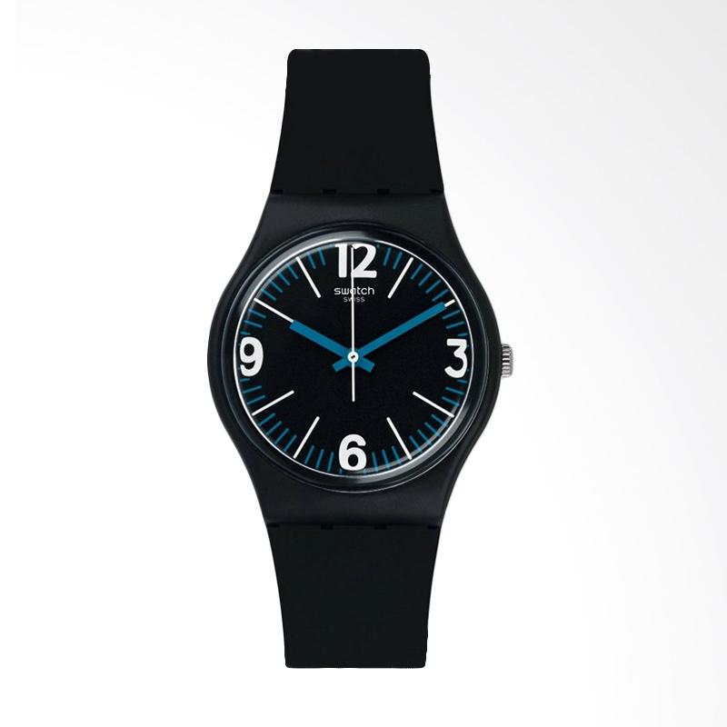 Swatch GB292 Four Numbers Tali Silikon Jam Tangan Wanita - Black Blue