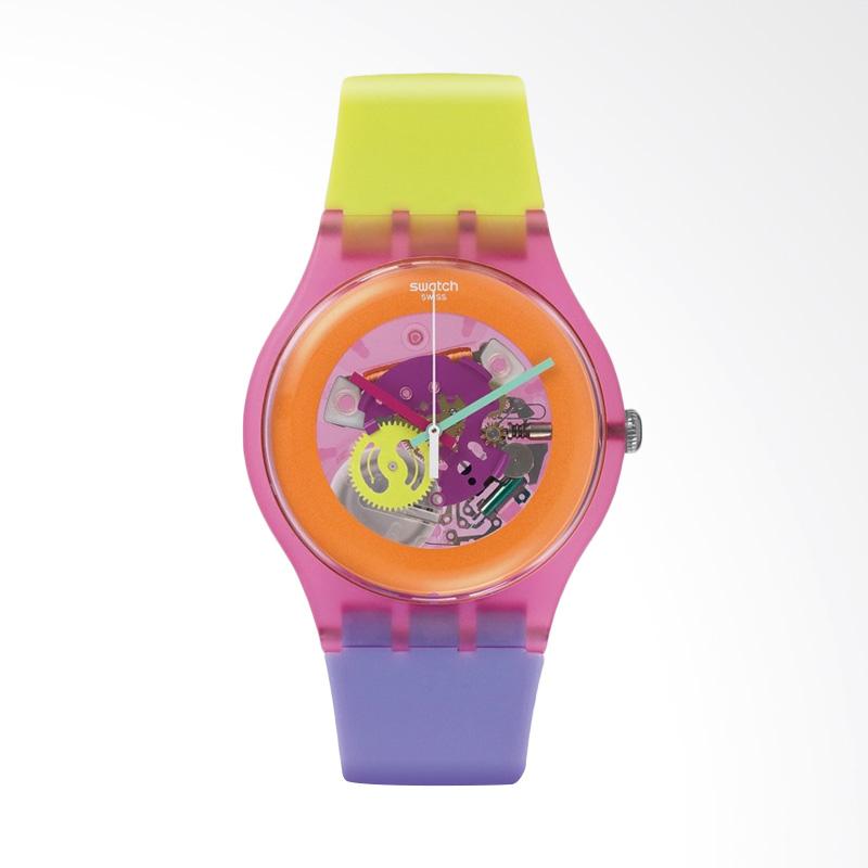 Swatch Suop103 Dip In Color Bahan Tali Silikon Jam Tangan Wanita - Multicolor
