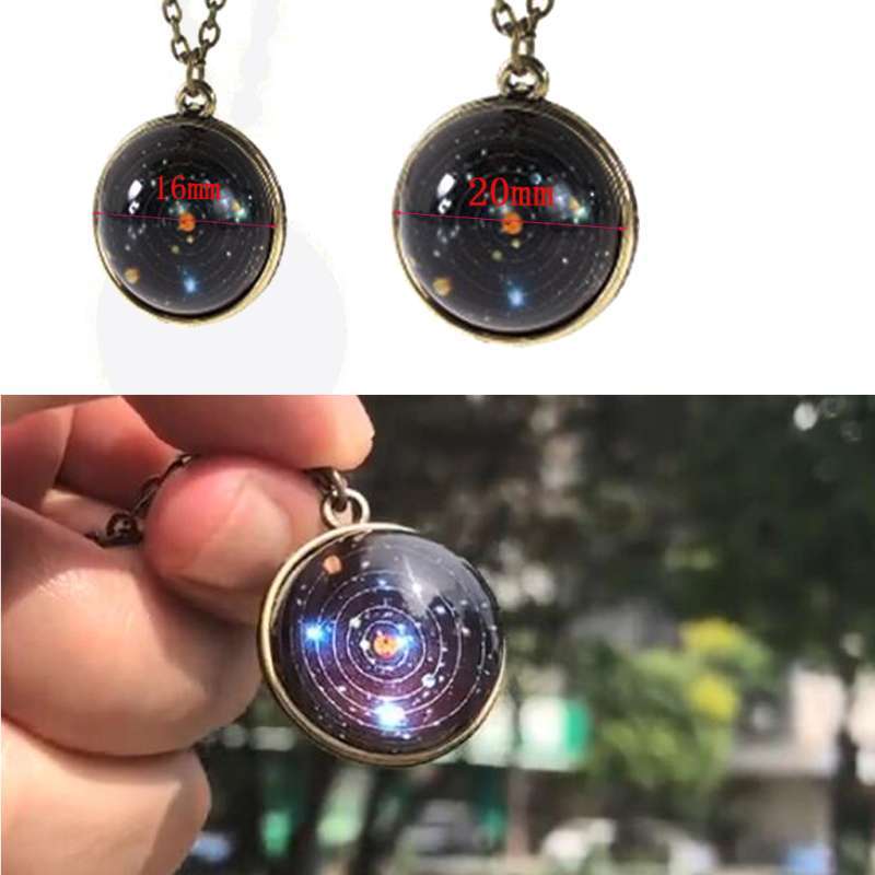Promo Solar System Necklace Pendant 