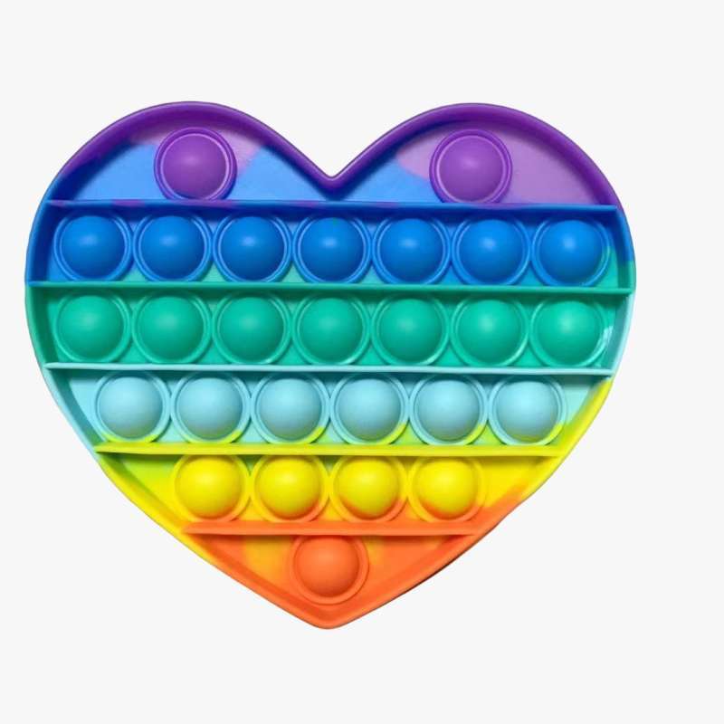 M131 Mainan Pop It Rainbow Shape Fidget 