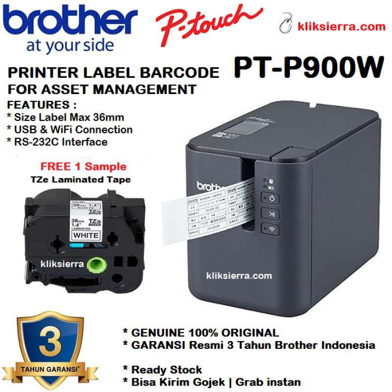Jual Brother Pt P900w Ptouch Printer Label Ptp900 Barcode - Brother barcode label printer