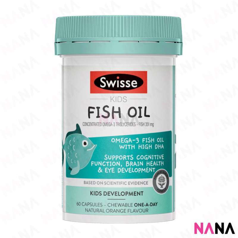 Promo Swisse Kids Fish Oil 60 Capsules (Omega-3 \u0026 DHA) di Seller NANA MALL  - Hong Kong | Blibli