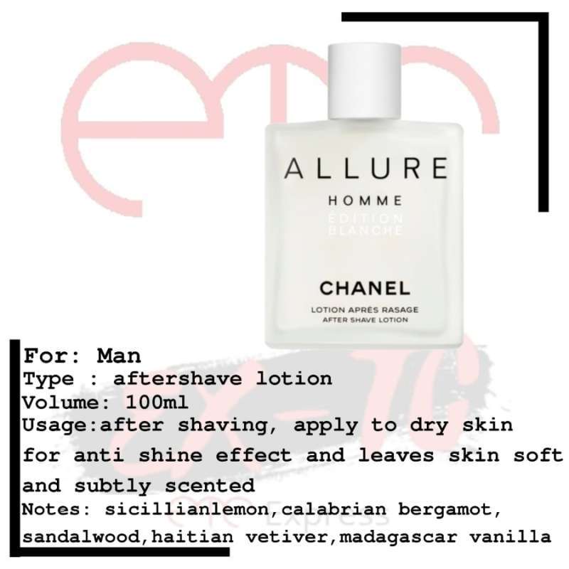 Jual Chanel Allure Homme Edition Blanche After Shave Lotion 100ml
