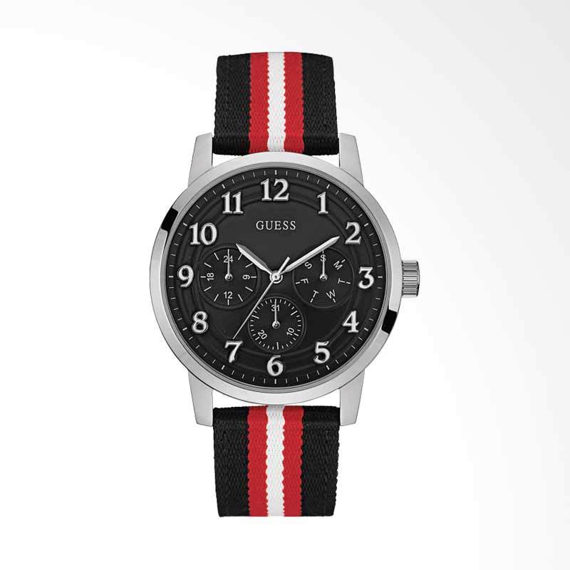Promo Guess Brooklyn Multi Dial Tali Nylon Jam Tangan Pria Hitam Merah Putih W0975g1 Di Seller Sm Store Kota Jakarta Pusat Dki Jakarta Blibli