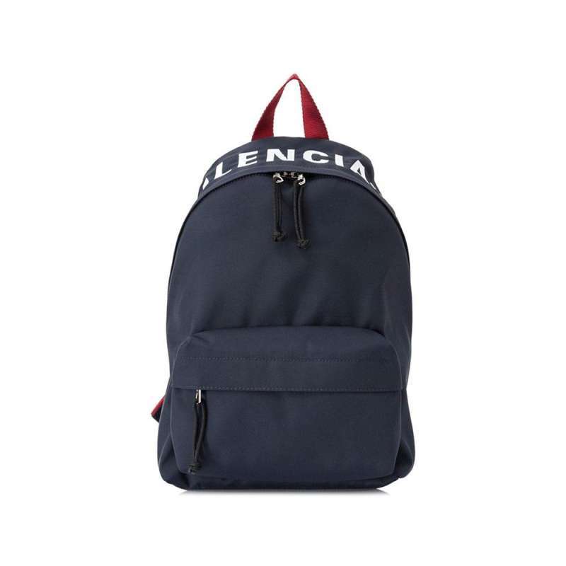 Jual Balenciaga Wheel Backpack Navy Red 
