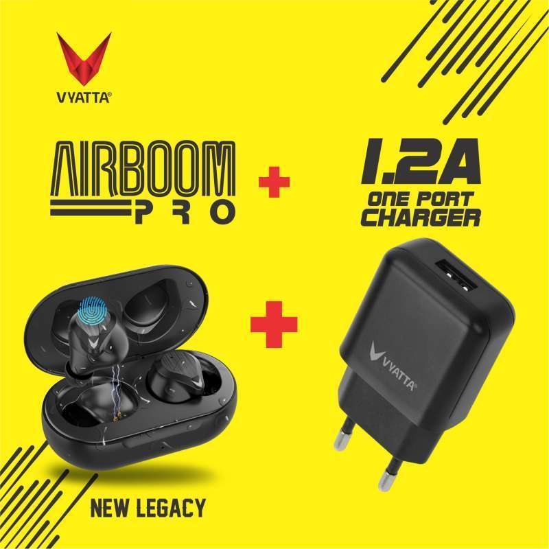 Jual VYATTA AIRBOOM PRO 2 TWS BLUETOOTH EARPHONE ENC 32 Hours