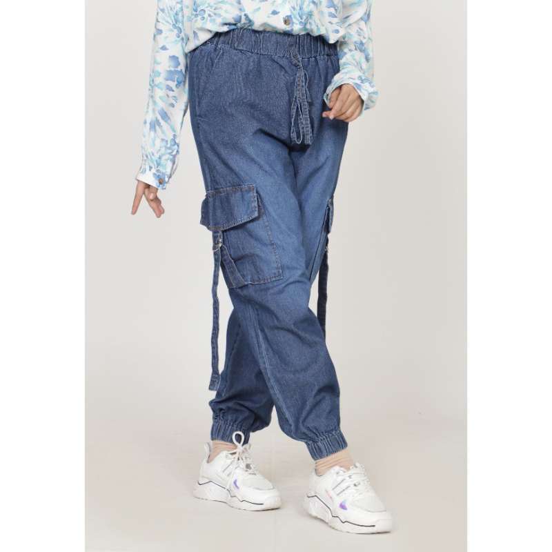 denim cargo pants for women