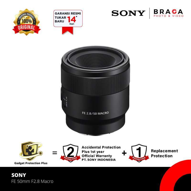 Jual Braga Photo Video Sony Sel50m28 Fe 50mm Macro Lensa
