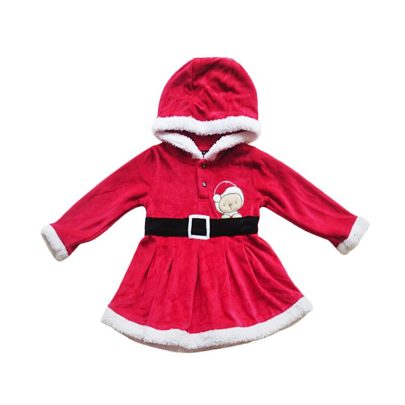 Jual Christmas Hoody Belt Bordir Bear Baby Dress Anak Red Online September 2020 Blibli Com