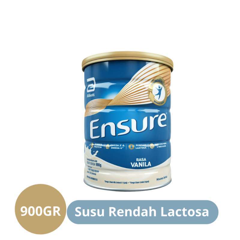 Jual Ensure Vanilla 900 g Susu Nutrisi Dewasa Rendah Laktosa ...