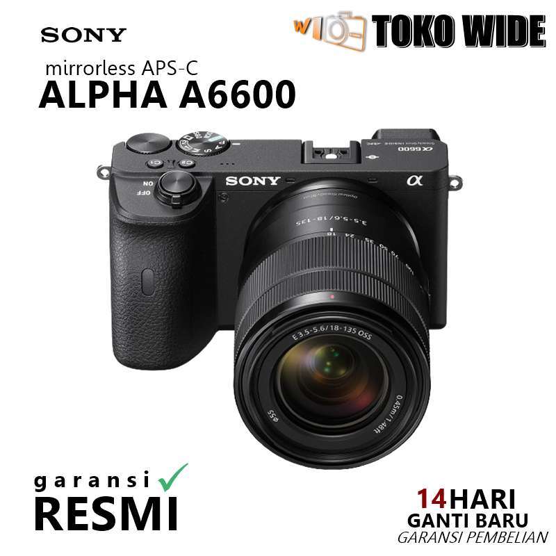 [TOKO WIDE] Sony A6600 Kit E 18-135mm OSS Camera Sony ALPHA A6600 Kit  GARANSI RESMI - Main Image
