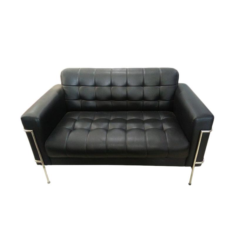 Jual Sofa Kulit 2 Sheater With Stainless Hitam Online Oktober 2020 Blibli Com