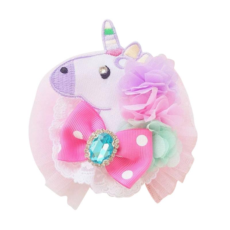 Jual Essentia Embroidery Unicorn Hairclip Pink Murah Januari