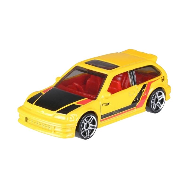 1990 Honda Civic EF Yellow 2018 Hot Wheels 70th Anniversary 2//8