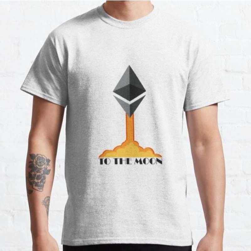 Promo Baju Kaos Ethereum - To the Moon 