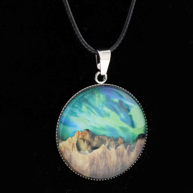 Promo 1PC Starry Sky Gem Pendant Aurora 