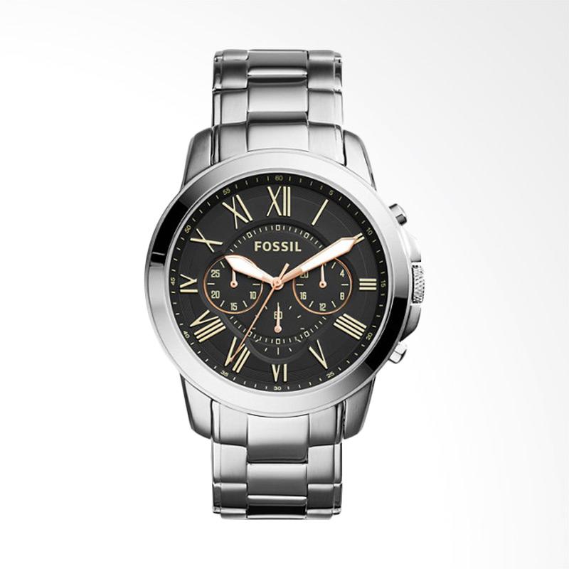 Fossil Grant Chronograph Black Dial 