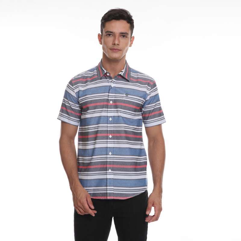 Promo Insight Kemeja Pria Lengan Pendek Abu Mossy Stripe Shirt Planet Surf di Seller Planet Surf Official Store - Kota Jakarta Utara, DKI Jakarta | Blibli