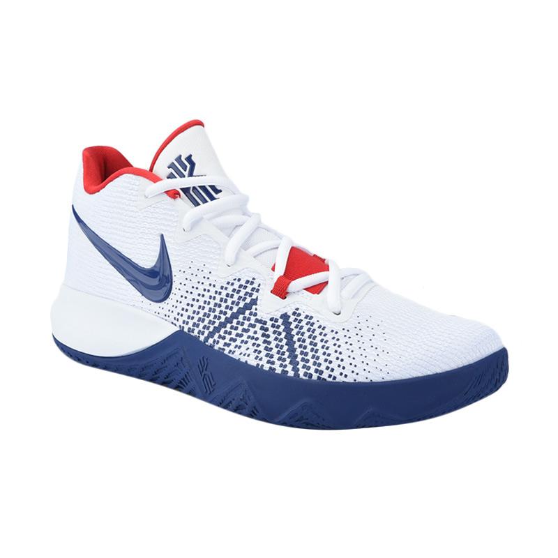 Kyrie flytrap white blue discount red