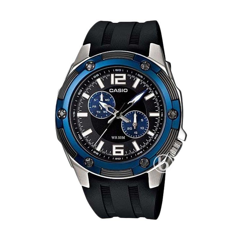 Promo CASIO Enticer Casual Rubber Strap Jam Tangan Pria Original