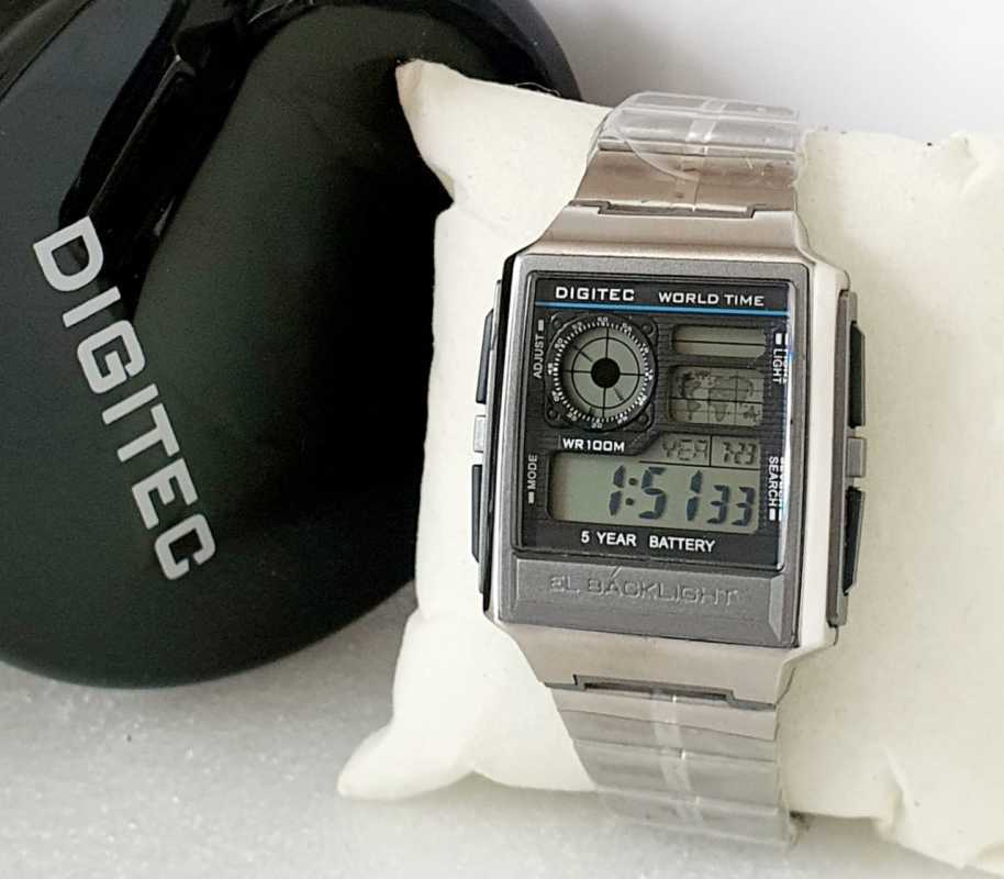 Jual Jam Tangan Pria Original-Digitec DG-3078-CL145D40-Digital WorldTime  Jam Tangan Pria Rantai Stainless Steel -TERMURAH!! GRATIS ONGKIR!! di  Seller ABADIJAYA STORE - Kota Bandung, Jawa Barat | Blibli