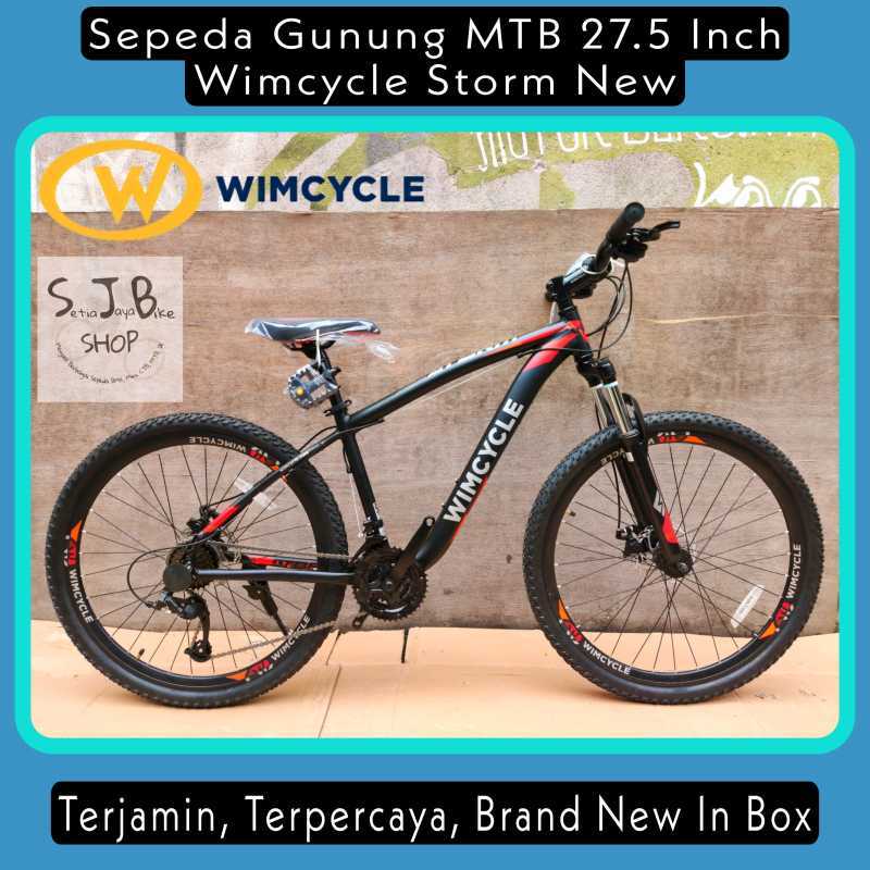 Jual Sepeda Gunung MTB 27.5 Inch WIMCYCLE STORM New Alloy 3x8