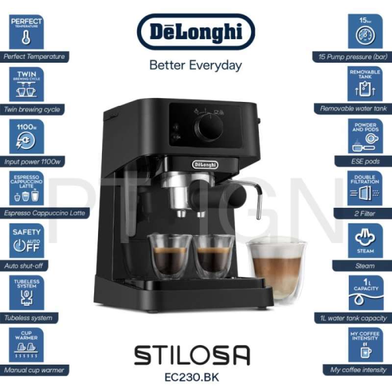 Jual SALE DELONGHI STILOSA EC230.BK 