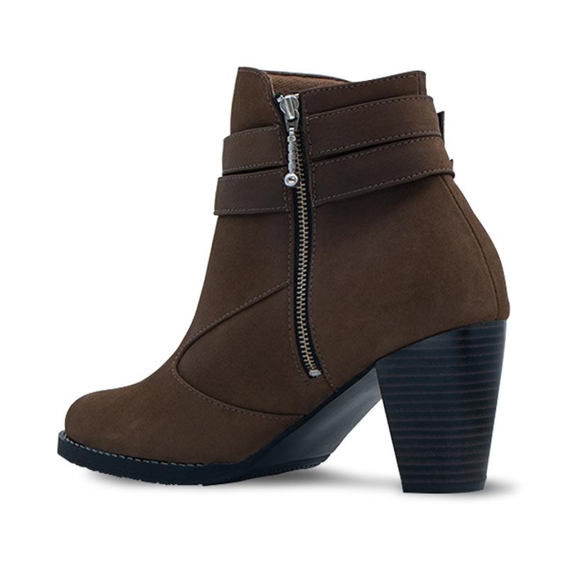Jual Borsa Adela Sepatu Boots Wanita Light Brown Online Agustus