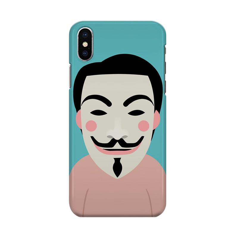 Jual Indocustomcase Anonymous Mas Cartoon Cover Casing For Iphone Xs Online September 2020 Blibli Com