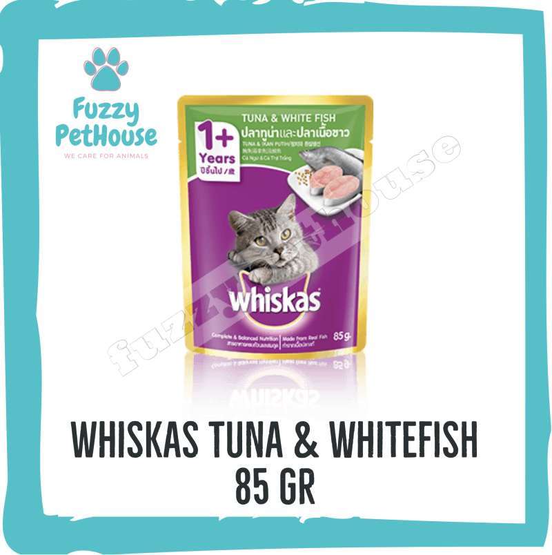 Jual Whiskas Adult Tuna and Whitefish 85g 85g Pouch Wet food Cat