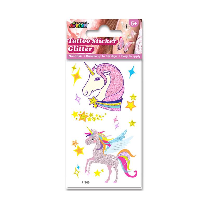 Jual Avenir 69317 Unicorn Glitter Tattoo Stiker Online Agustus