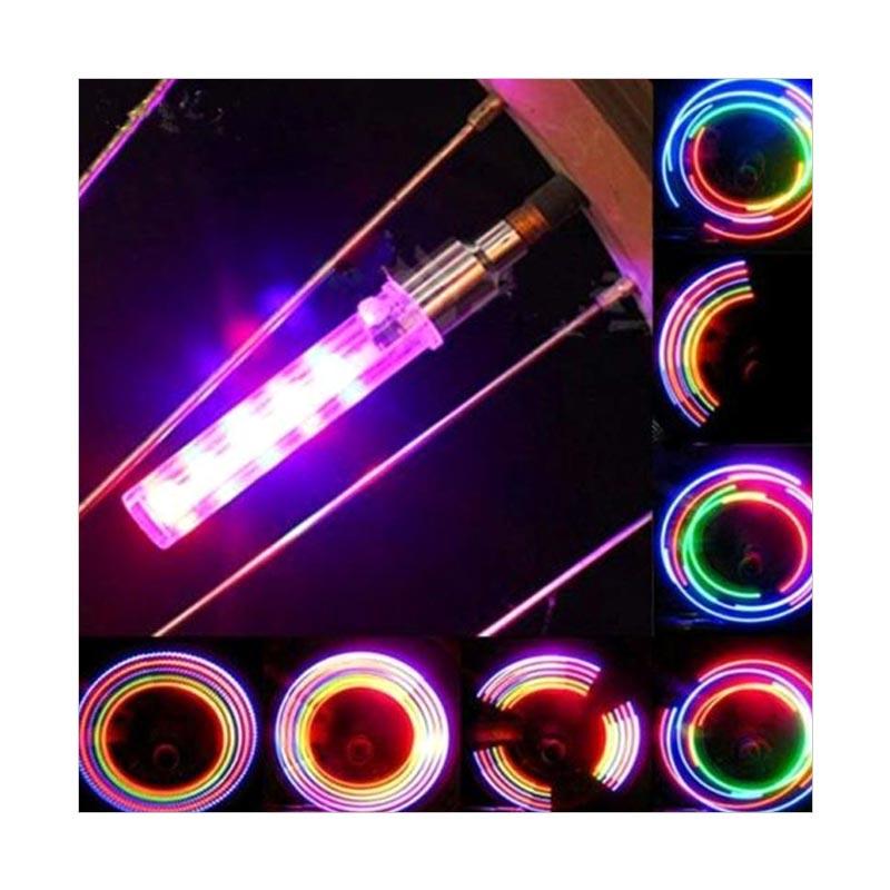 2 PCS 5 LED Flash Light Bicycle Motorcycle Car Bike Tyre Tire Wheel Valve Lamp