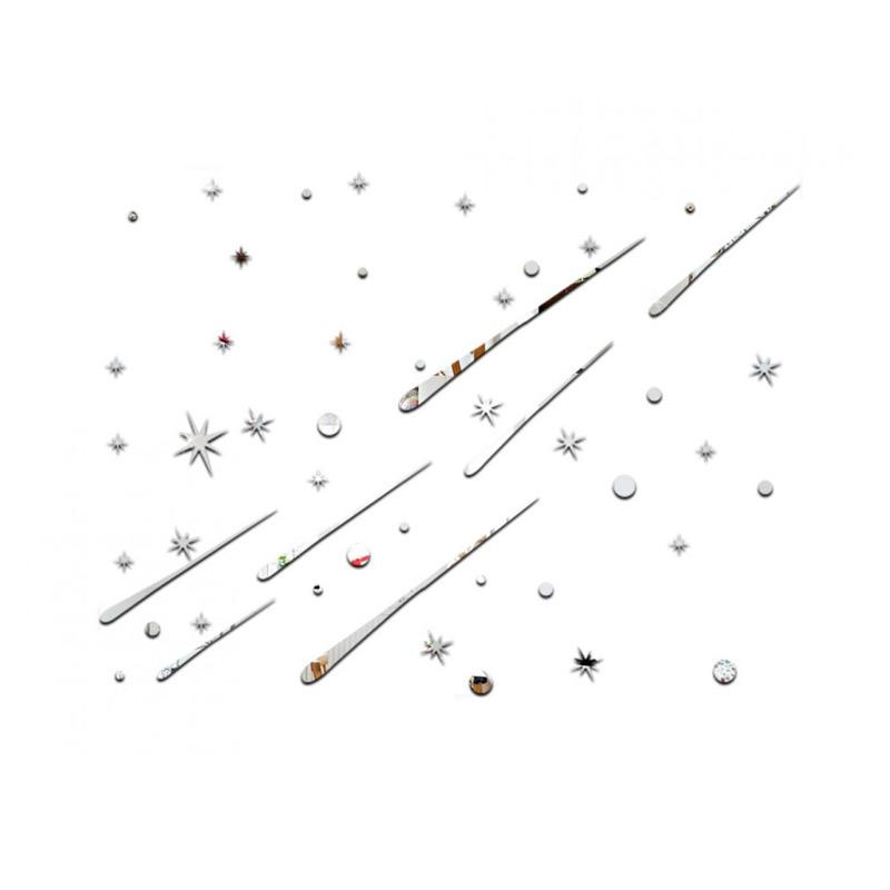 Jual Bluelans Meteor Showers Stars Mirror Diy Decal Wall Art