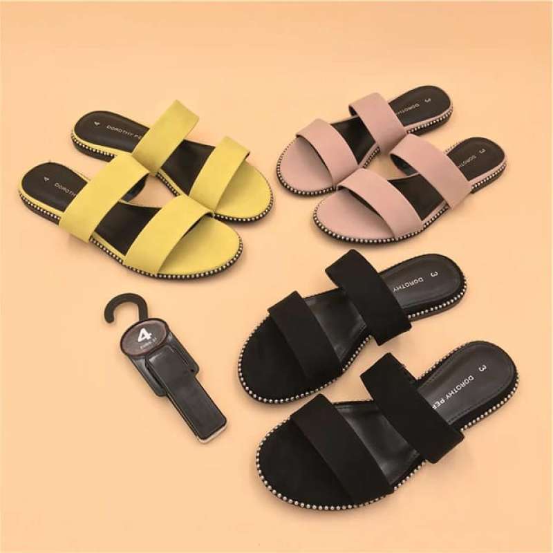 Promo SANDAL TEPLEK WANITA 39 HITAM Diskon 5 di Seller Ar