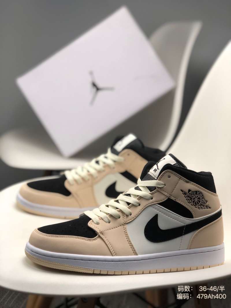 Jual 36-46 Nike Air Jordan 1 Mid leather panel full aj1 mid top Vintage  shoe 479ah - 39 di Seller Cai Wu Official Store - Indonesia | Blibli