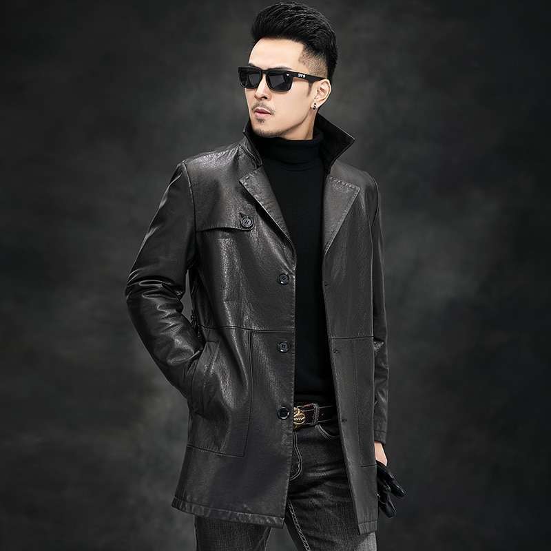 men coat leather