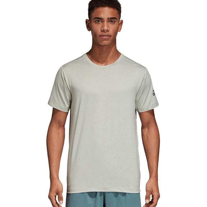 adidas Mens Freelift Badge Of Sport Training Tshirt Crew Tee Top Short Sleeve