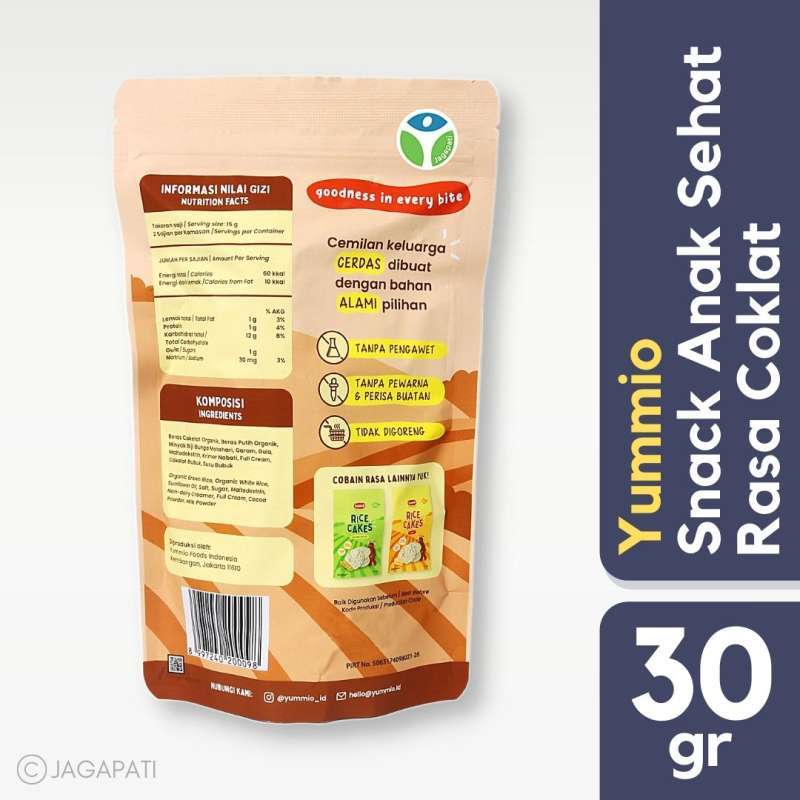 Promo Yummio - Rice Cakes Coklat 30gr - Snack Anak Sehat ...