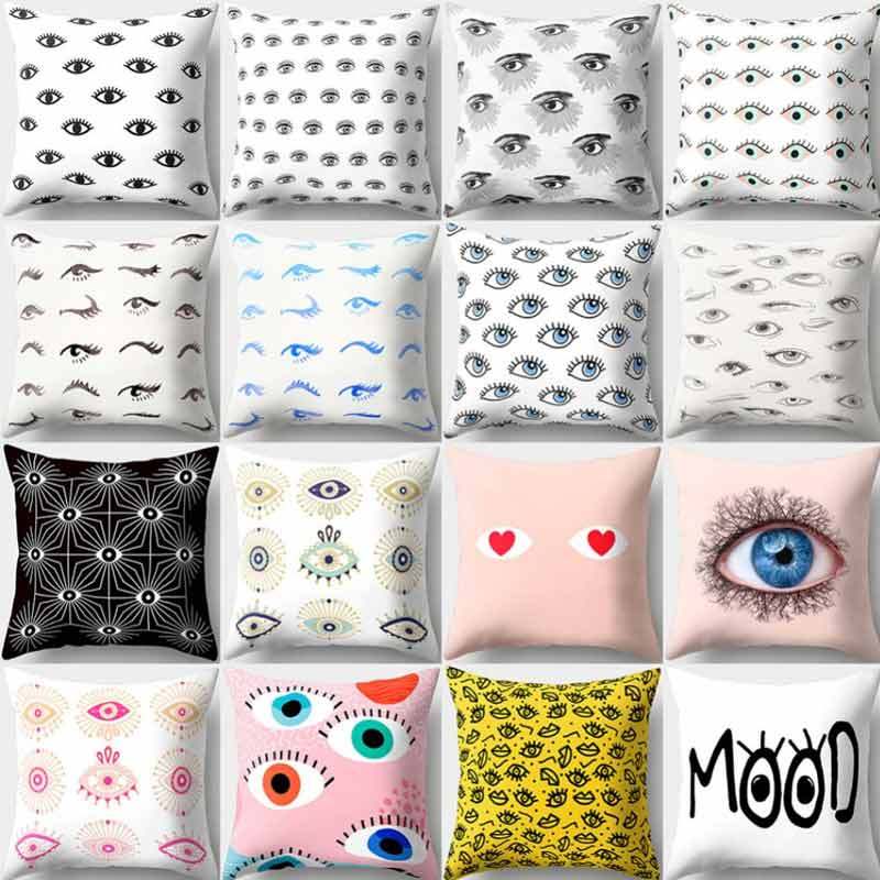 Flower Bird Print Linen Throw Pillow Case Sofa Waist Cushion Cover Home Decor