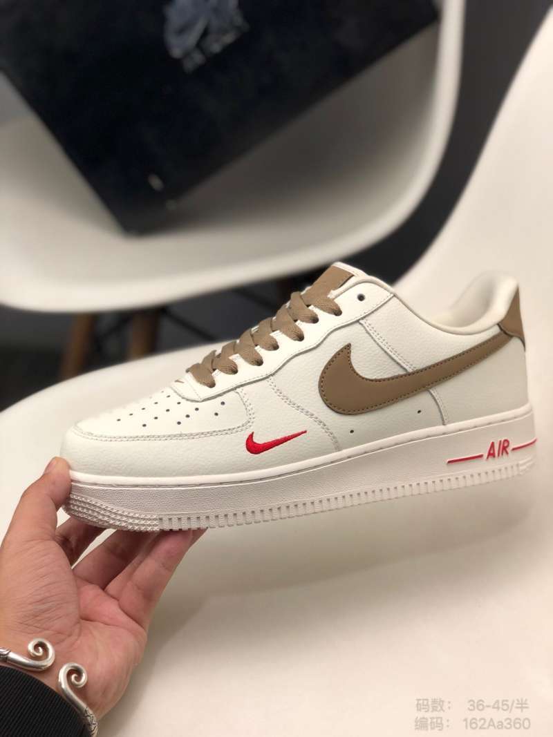 Jual 36-45 NIKE AIR Force 1 low milk coffee classic soft leather upper  panel low top NIKE AIR Force No. 1 board shoe 162aa di Seller Hu Shuchun -  China | Blibli