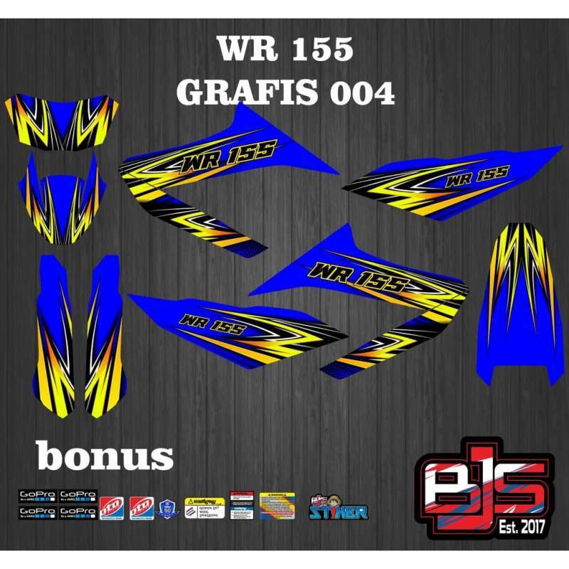 Decal yamaha wr 155 hotsell
