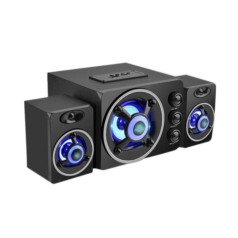 bluelans universal wooden bass sound phone computer audio player bluetooth mini main speaker