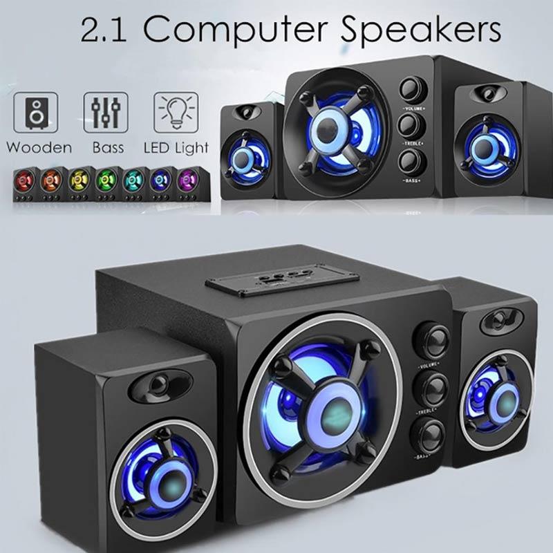bluelans universal wooden bass sound phone computer audio player bluetooth mini main speaker