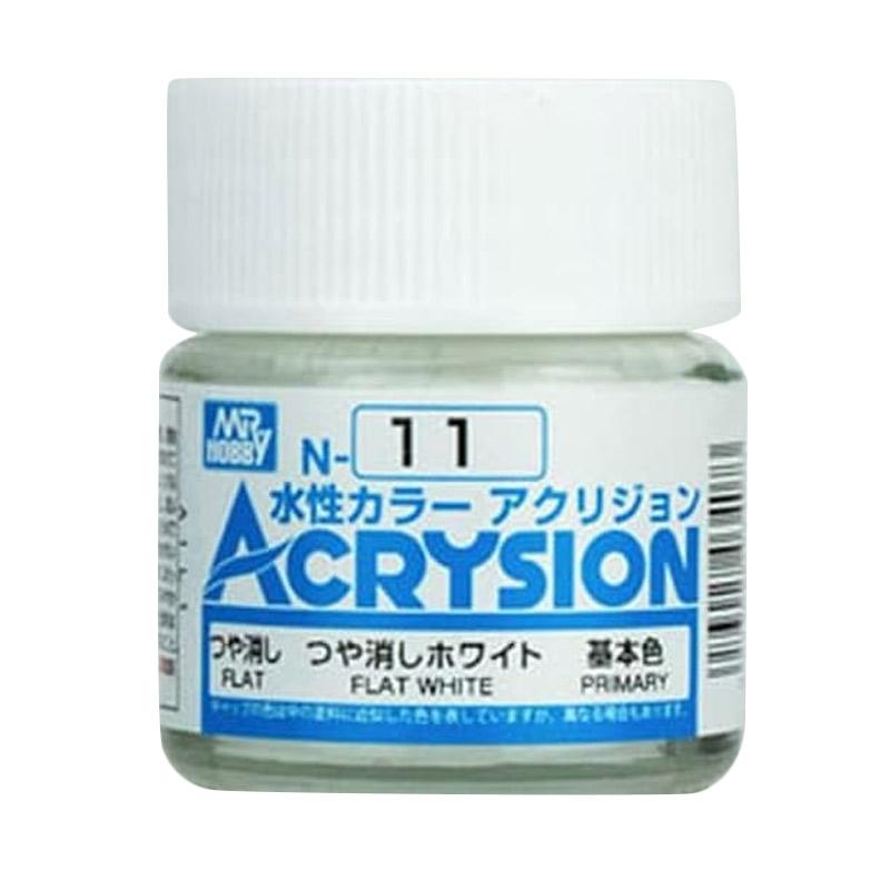 Jual Acrysion N 11 Flat White Cat Kuas Gundam Mr Hobby N11 Online Juli 2020 Blibli Com