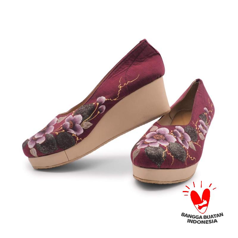 Jual Smesco Shop Khas Jawa Timur Sepatu Wedges Purple Online September 2020 Blibli Com
