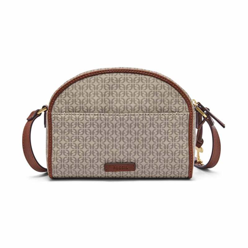 Jual Fossil ZB 7726939 Chelsea Crossbody Bag Wanita Taupe Tan di