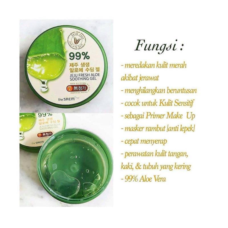 Jual The Saem Jeju Fresh Aloe Soothing Gel 99 Pelembab Wajah Original 500 Ml Jumbo Size Online November 2020 Blibli Com