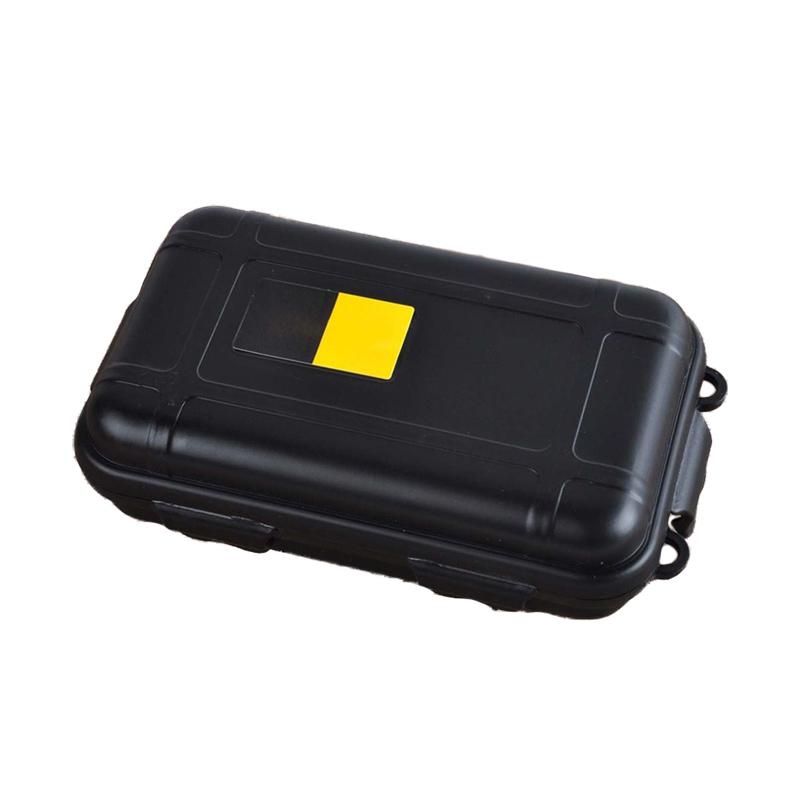 Waterproof Survival Container Shockproof Outdoor Storage Case Carry Box Black