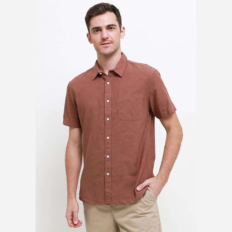 Jual Giordano Linen Short Sleeve Shirt 