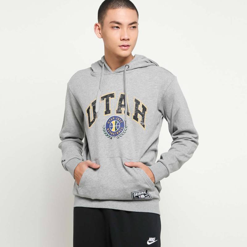 Jual NBA Men Basketball Utah Jazz Hoodie Sweater Unisex Melange